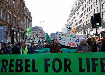فعالان محیط زیست درلندن تظاهرات کردند