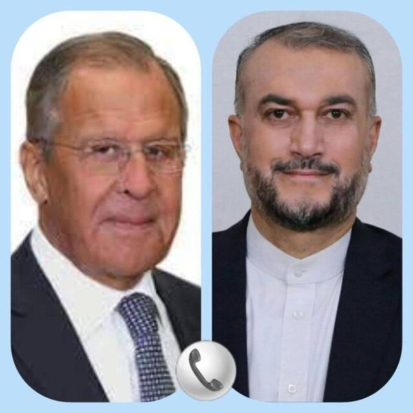 عبداللهیان و لاوروف تلفنی گفت وگو کردند عبداللهیان و لاوروف تلفنی گفت وگو کردند